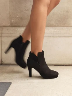 Linzi Layara Platform Ankle Boots With Stiletto Heels Black Discount