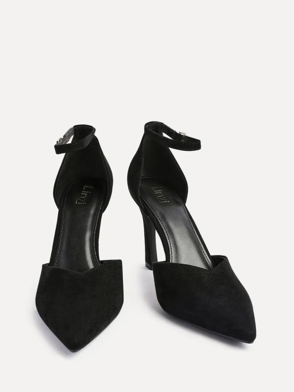 Linzi Black Moira Classic Stiletto Court Heels Best