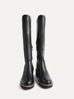 Linzi Resist Stretch High Leg Wedge Boots Black Best