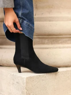 Linzi Ritual Kitten Heeled Chelsea Boots Black Best