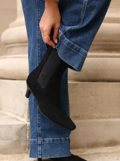Linzi Ritual Kitten Heeled Chelsea Boots Black Best