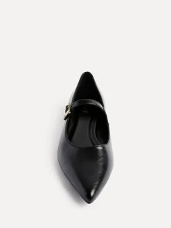 Linzi Seattle Pointed Toe Mary Jane Flats Black Online