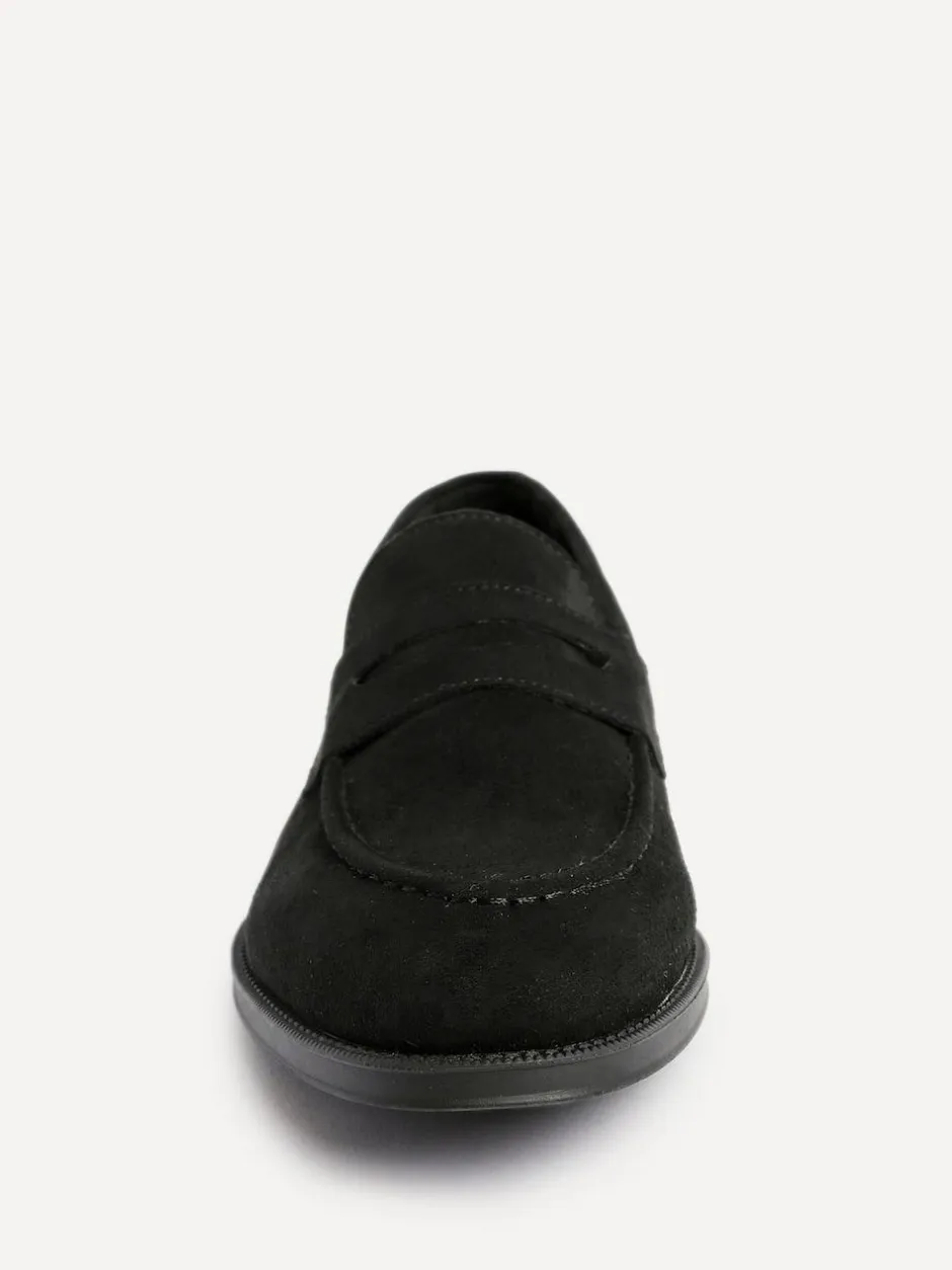 Linzi Aurelio Penny Loafers Black Suede