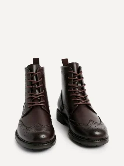 Linzi Leonardo Brogue Boots Brown Hot