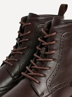 Linzi Leonardo Brogue Boots Brown Hot