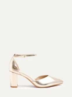 Linzi Gold Leona Closed Back Court Block Heels