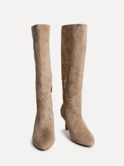 Linzi Rush Pointed Toe High Leg Stiletto Boots Nude Online