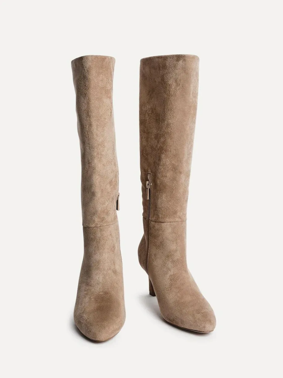 Linzi Rush Pointed Toe High Leg Stiletto Boots Nude Online