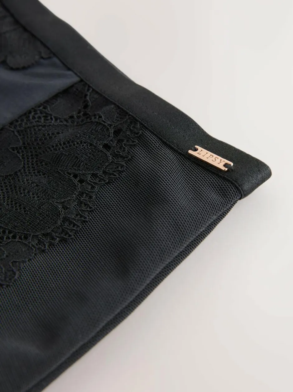 Lipsy Black High Waisted Shaping Knickers New