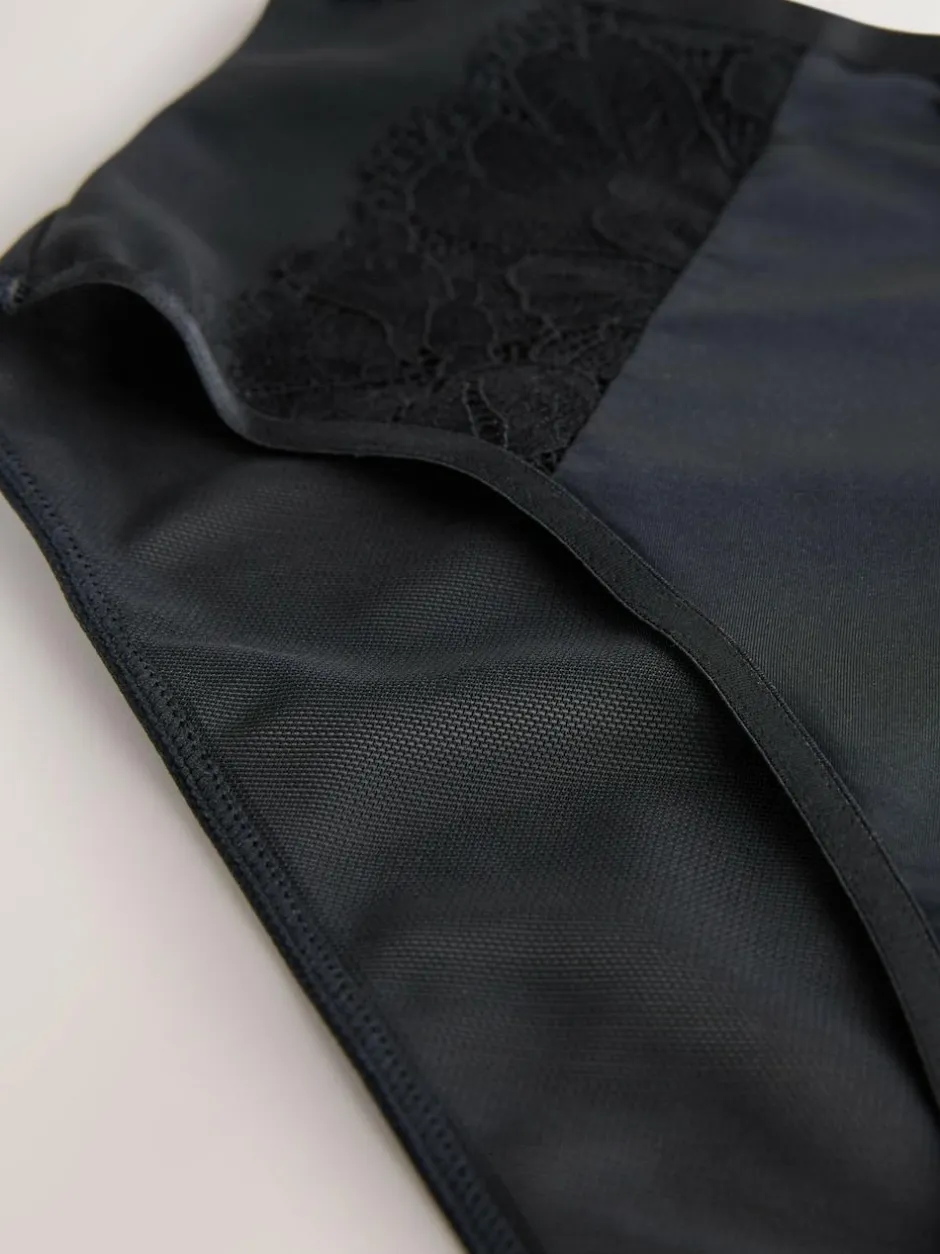 Lipsy Black High Waisted Shaping Knickers New