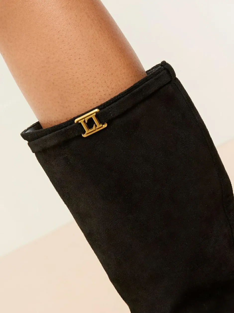Lipsy Standard fit Knee High Boots Black