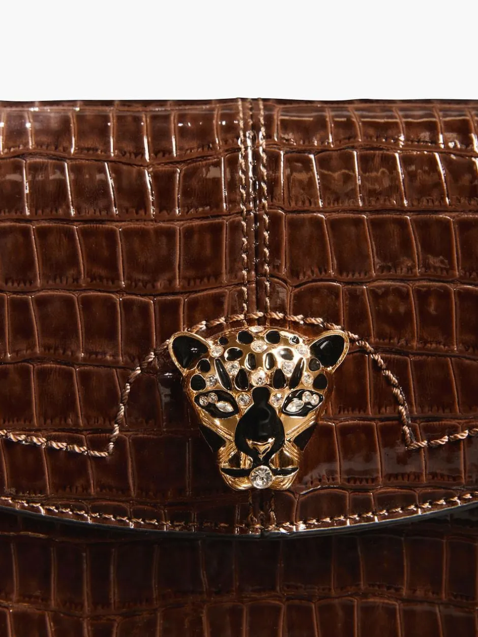 Lipsy Medium Chain Shoulder Bag Chocolate Brown Hot
