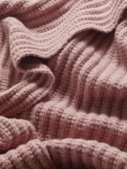 Lipsy Shimmer Ribbed Scarf Pink
