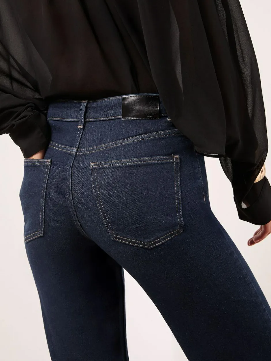 Lipsy Petite Wide Leg Jeans Rinse Blue Hot