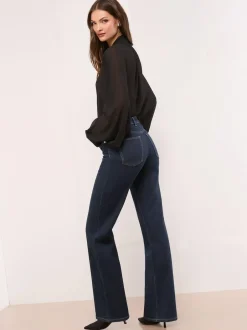 Lipsy Petite Wide Leg Jeans Rinse Blue Hot