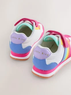 Little Bird by Jools Oliver Pink Younger Pastel Rainbow Retro Runner Trainers Best