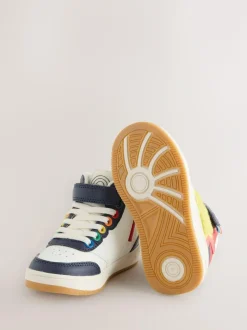 Little Bird by Jools Oliver Star Hi-Top Trainers Multi Rainbow Boucle Sale