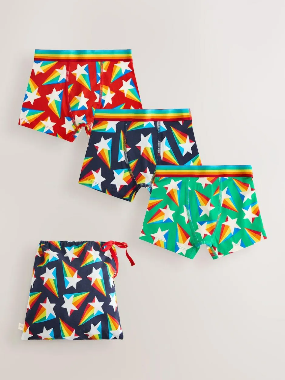 Little Bird by Jools Oliver Rainbow Shooting Star Boxers 3 Pack Online