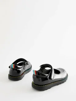 Little Bird by Jools Oliver Black Younger Patent Mary Jane Shoes Hot