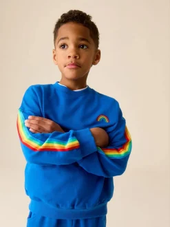 Little Bird by Jools Oliver Sweatshirt and Joggers Set Bright Blue Discount