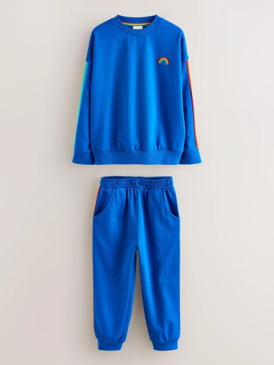 Little Bird by Jools Oliver Sweatshirt and Joggers Set Bright Blue Discount