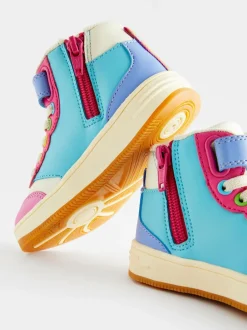 Little Bird by Jools Oliver Star Hi-Top Trainers Multi Pastel