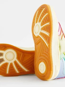 Little Bird by Jools Oliver Star Hi-Top Trainers Multi Pastel