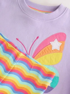 Little Bird by Jools Oliver 2 Piece Jumper and Leggings Set Lilac Purple Butterfly Discount