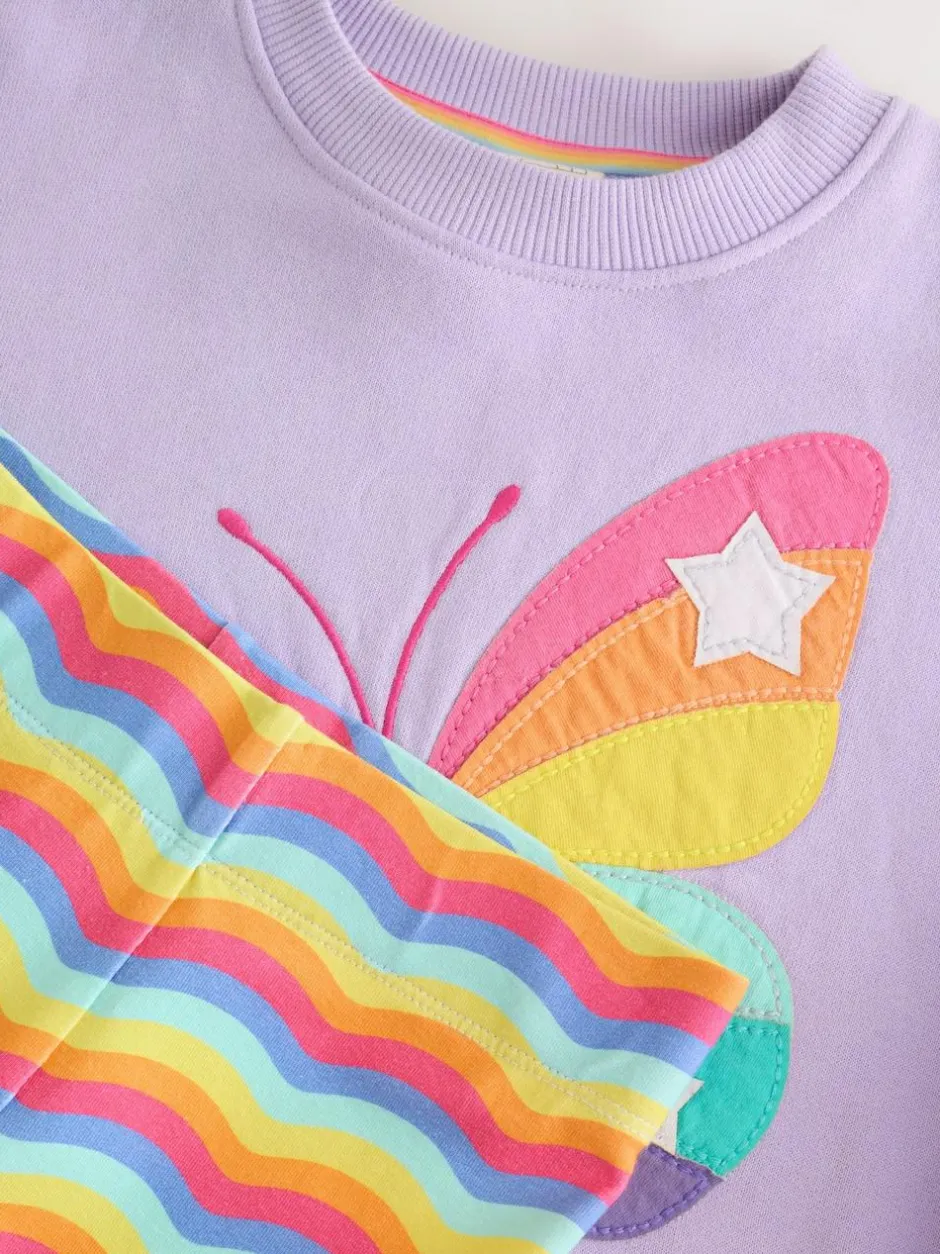 Little Bird by Jools Oliver 2 Piece Jumper and Leggings Set Lilac Purple Butterfly Discount