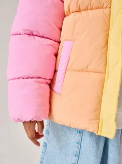 Little Bird by Jools Oliver Multi Colourblock Shower Resistant Padded Coat Best