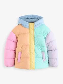 Little Bird by Jools Oliver Multi Colourblock Shower Resistant Padded Coat Best