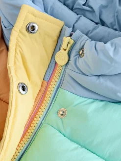 Little Bird by Jools Oliver Multi Colourblock Shower Resistant Padded Coat Best
