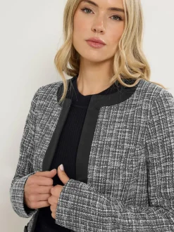 Long Tall Sally Black Boucle Jacket Outlet