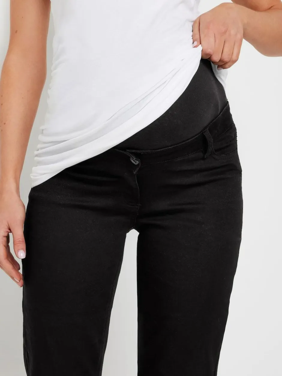 Long Tall Sally Black Maternity Lift & Shape Slim Leg Jeans Best
