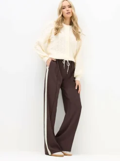 Long Tall Sally Wide Leg Trousers Brown Online
