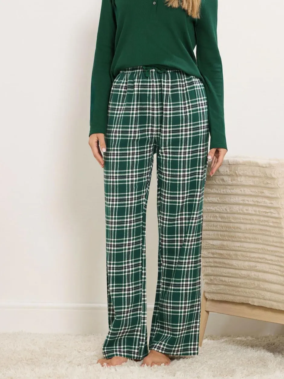 Long Tall Sally Check Pyjamas Green Sale