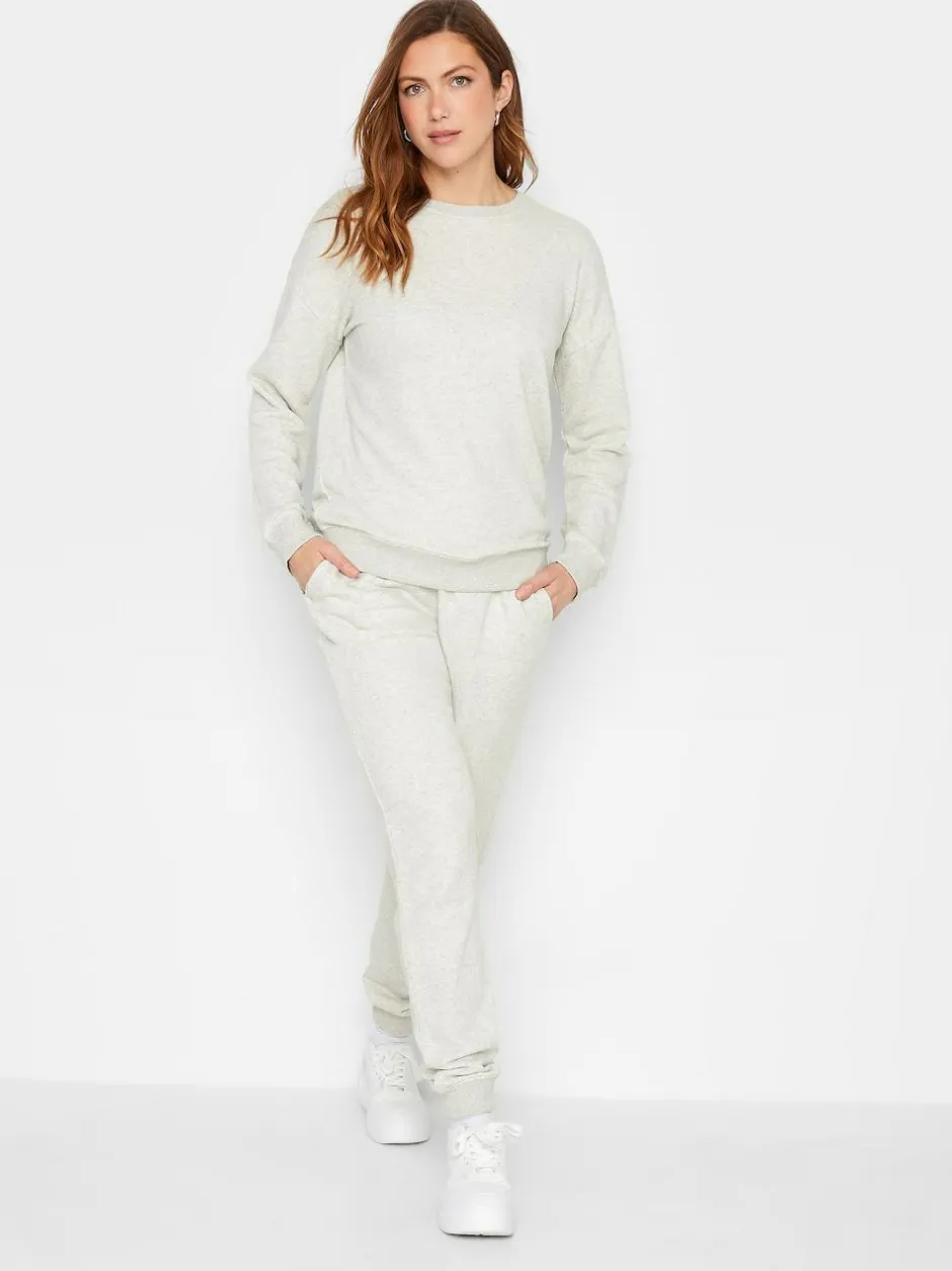 Long Tall Sally Grey Basic Cuffed Joggers Clearance
