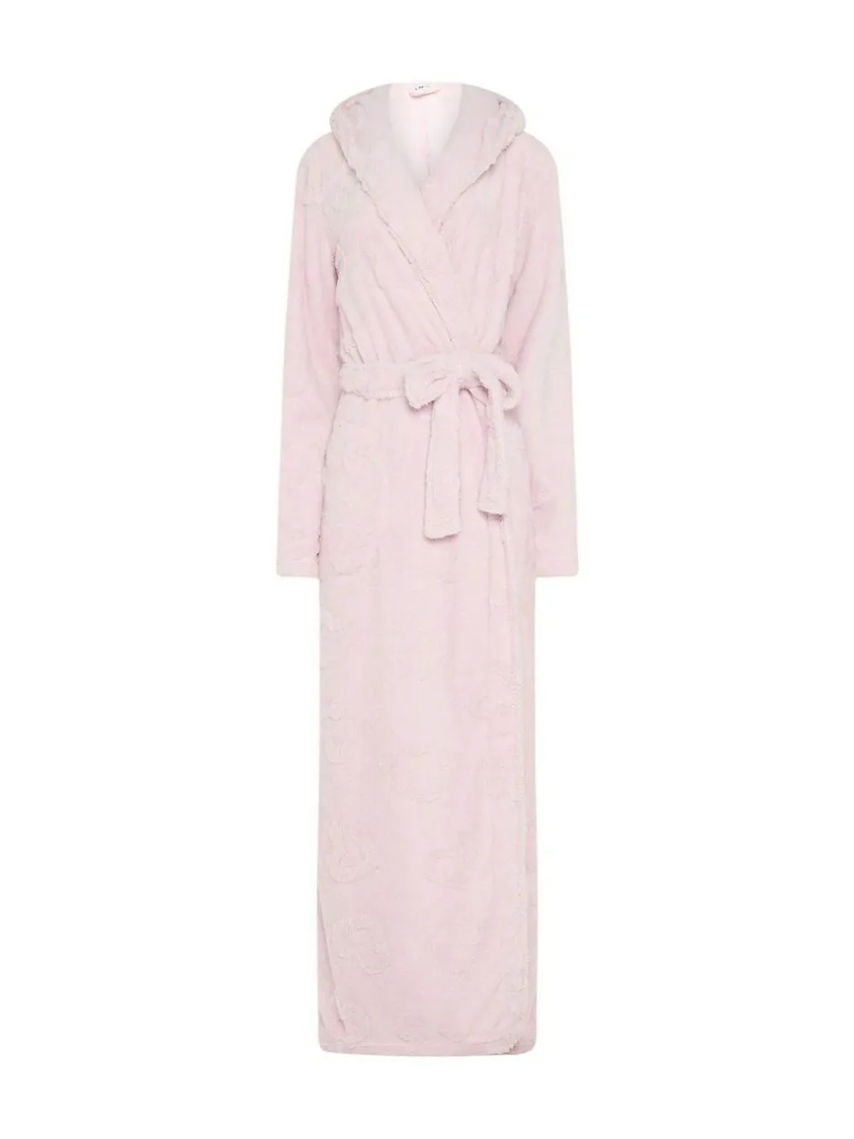 Long Tall Sally Hooded Maxi Robe Pink
