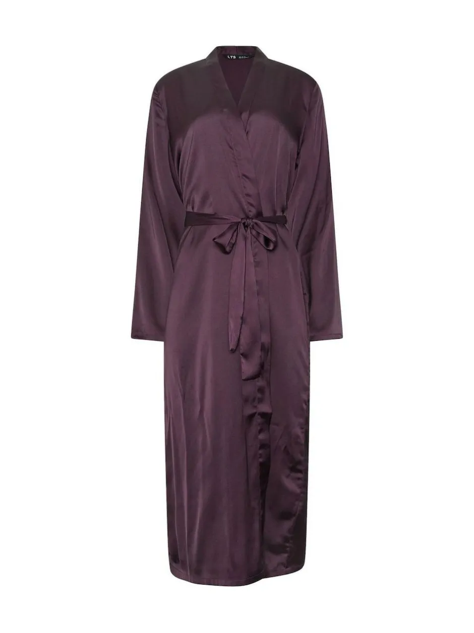 Long Tall Sally Satin Maxi Robe Red New