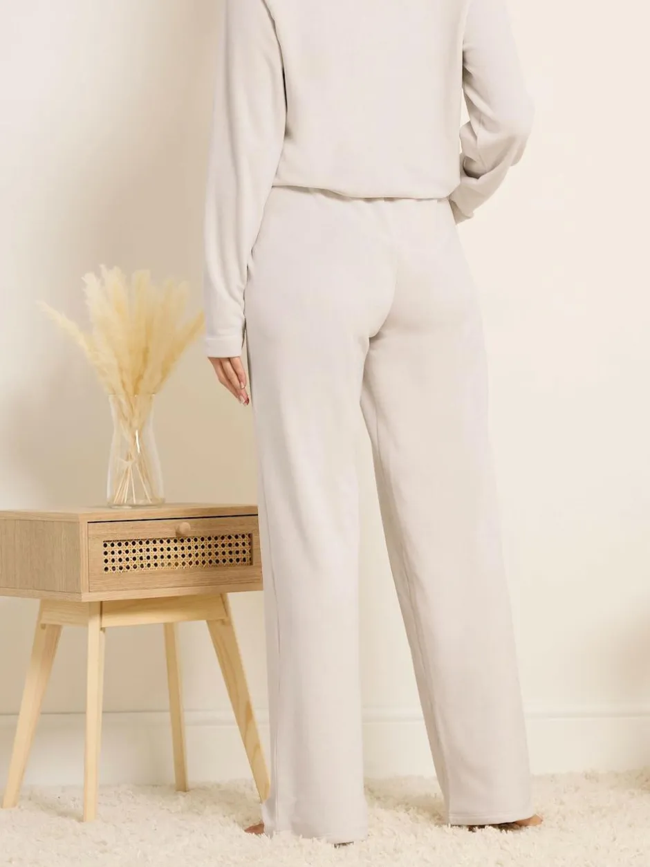 Long Tall Sally Microfleece Joggers White Best