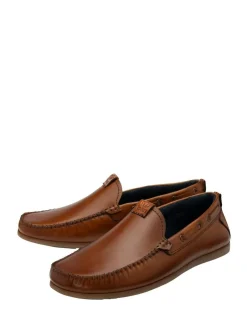 Lotus Casual Slip On Driving Shoes Light Brown Discount