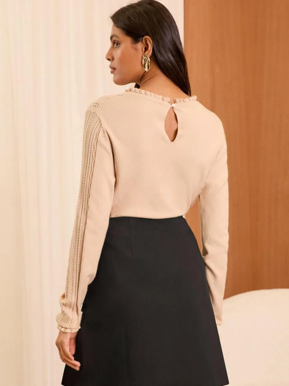 Love & Roses Bow Mini Skirt Black Outlet