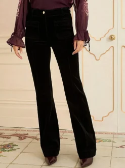Love & Roses Black Cord Bootcut Jeans Hot