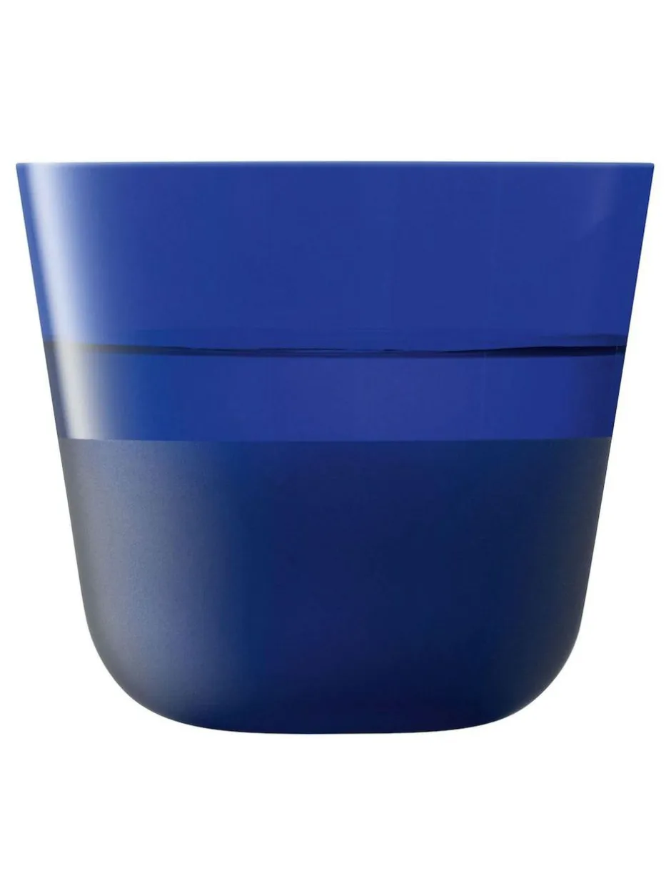 LSA International Cobalt Blue Arc Contrast Tumblers Set of 2 260ml