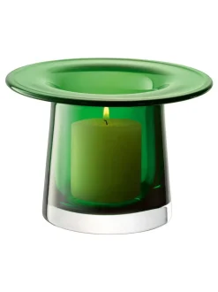 LSA International Victoria Vase Lantern H13.5cm Fern Green Discount
