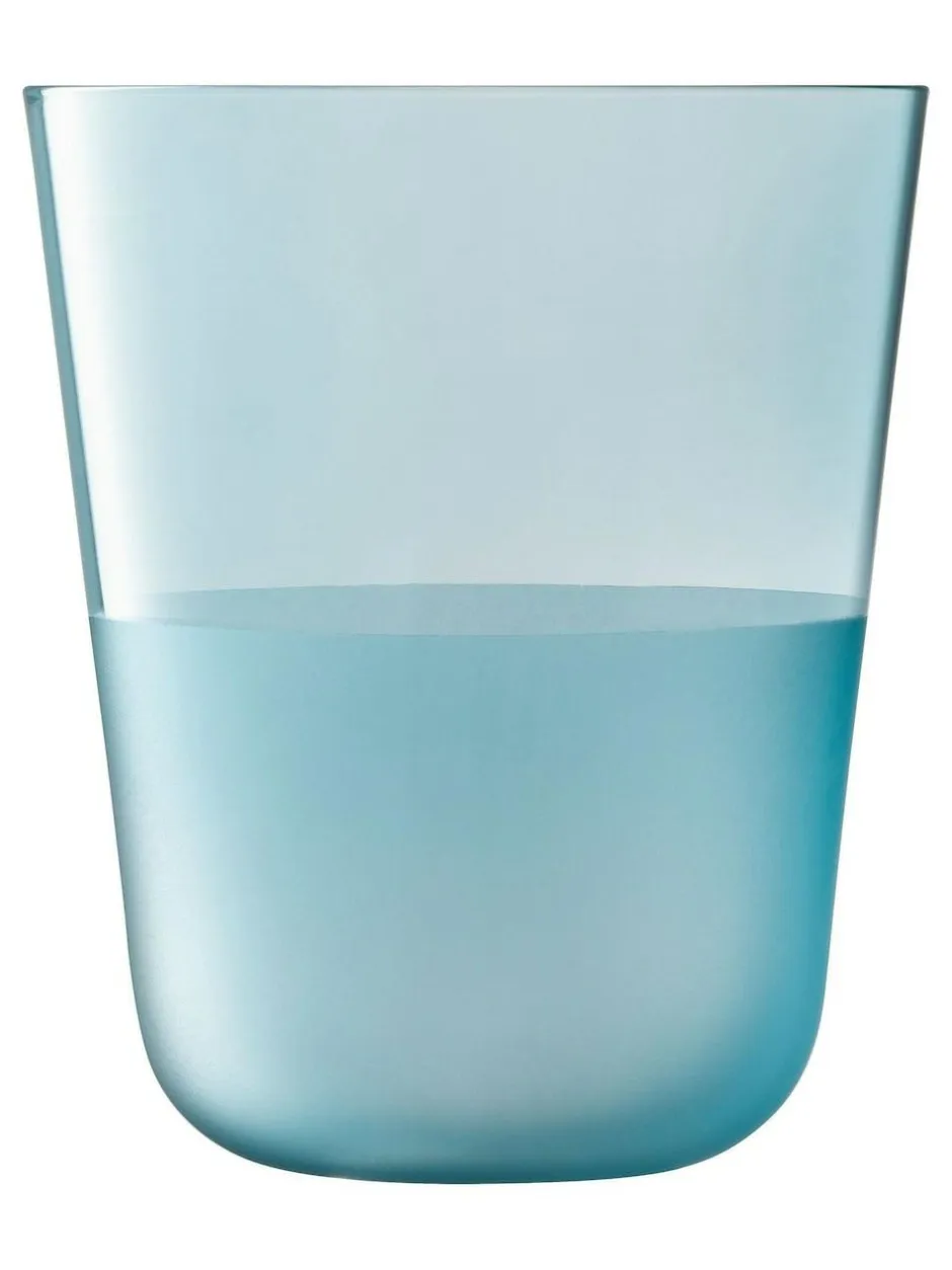 LSA International Set of 2 Arc Contrast Tumblers 380ml Sky Clearance