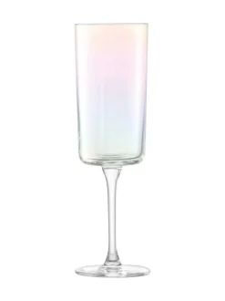 LSA International Set of 2 Mother of Pearl Iridescence Champagne Flutes 210ml Discount