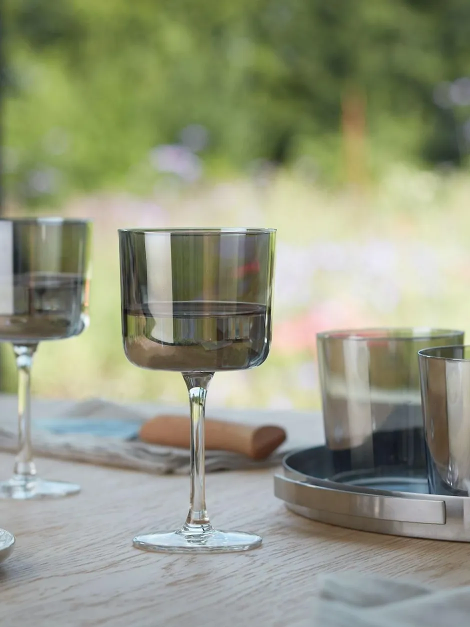 LSA International Set of 2 Grey Lunar Tumblers 390ml