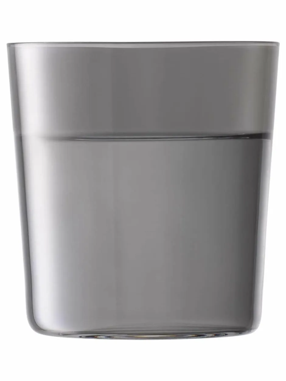 LSA International Set of 2 Grey Lunar Tumblers 390ml