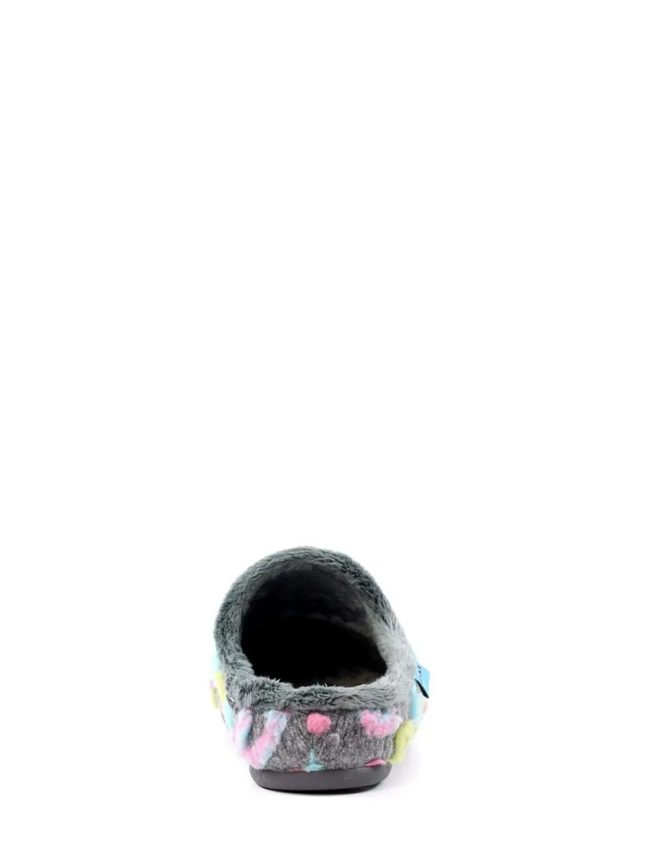 Lunar Mule Slippers Grey